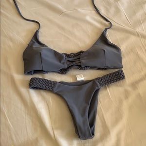 Gray cute bikini no longer needed
